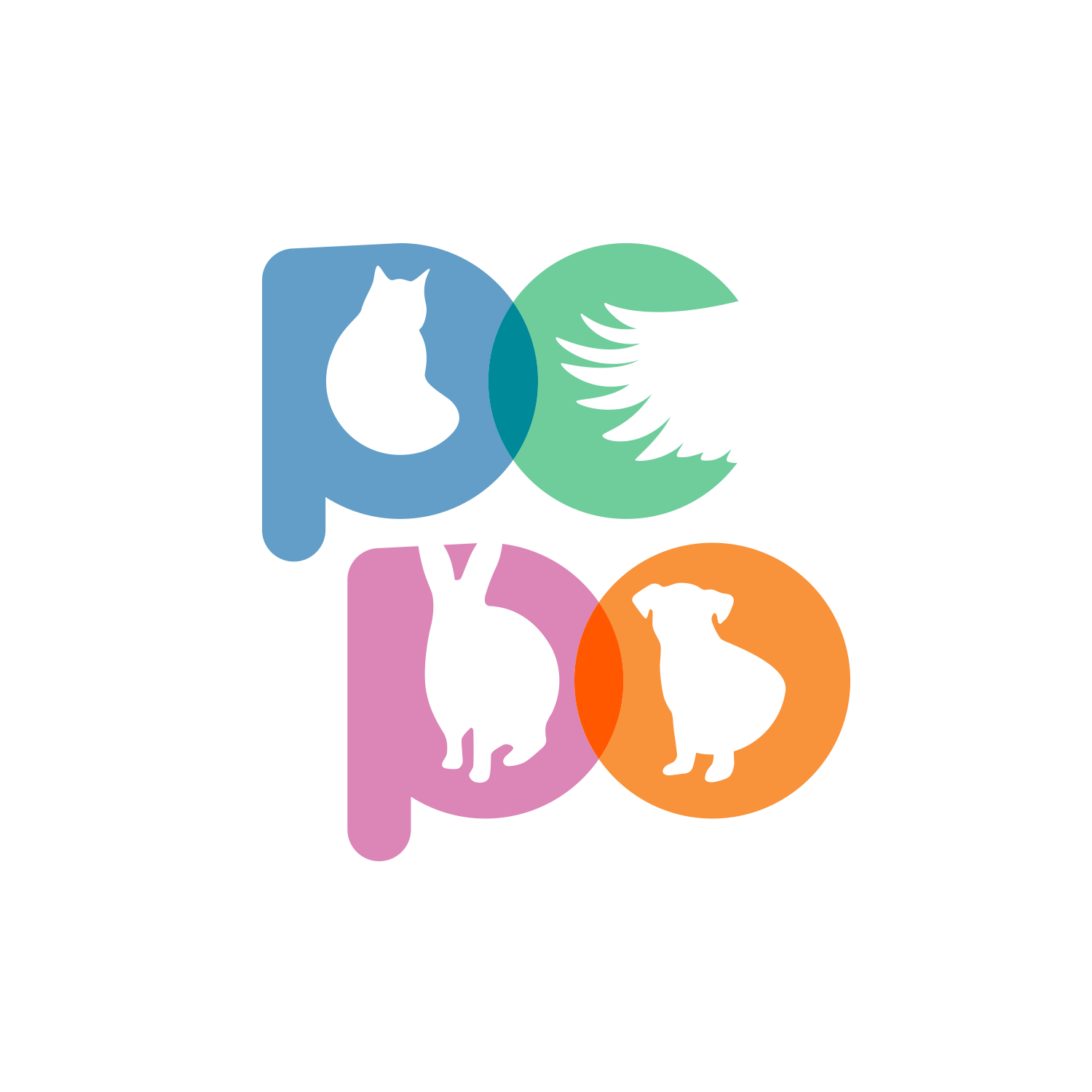 Logo color PCPO vertical fondo gris
